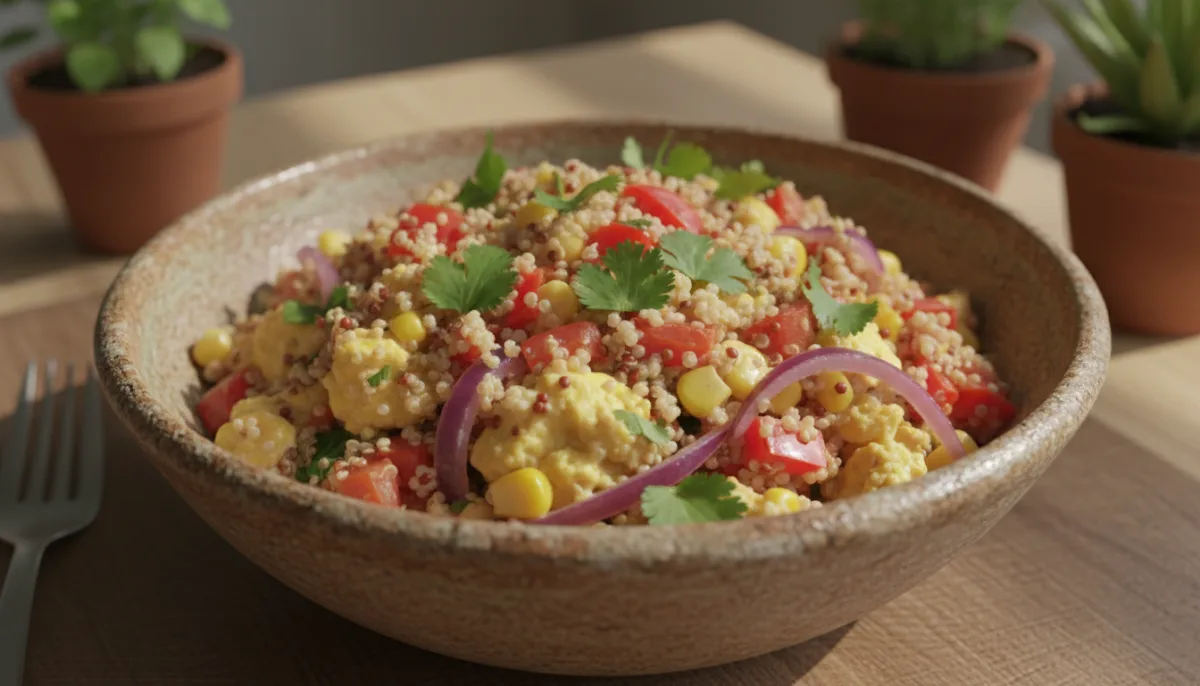 Peruvian Quinoa and Vegetable Scramble