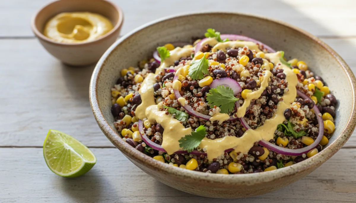 Peruvian Quinoa Salad with Aji Amarillo Dressing