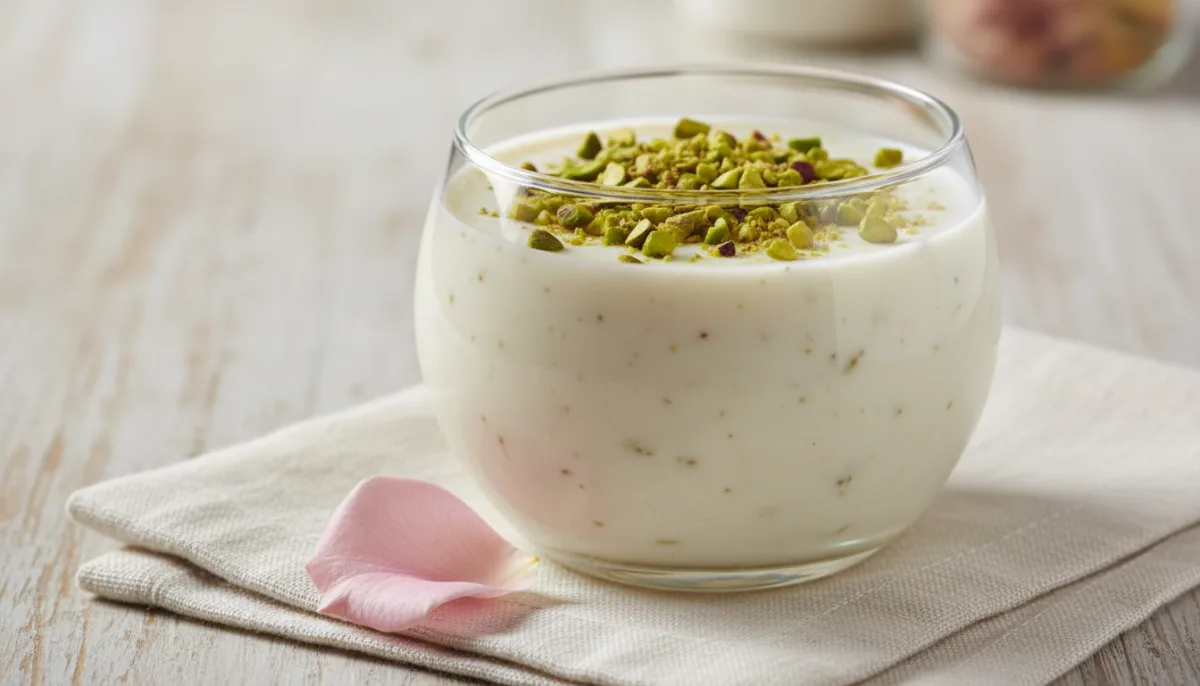 Pistachio Rosewater Milk Pudding