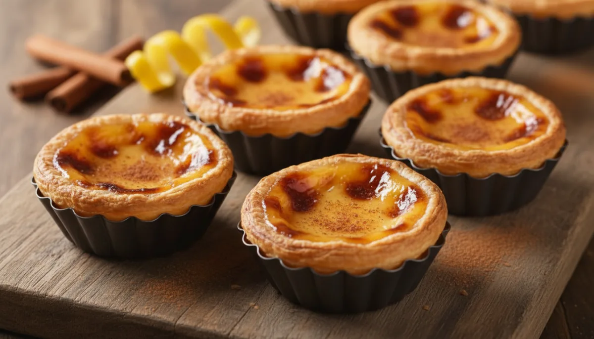 Portuguese Custard Tarts with Cinnamon (Pastéis de Nata)