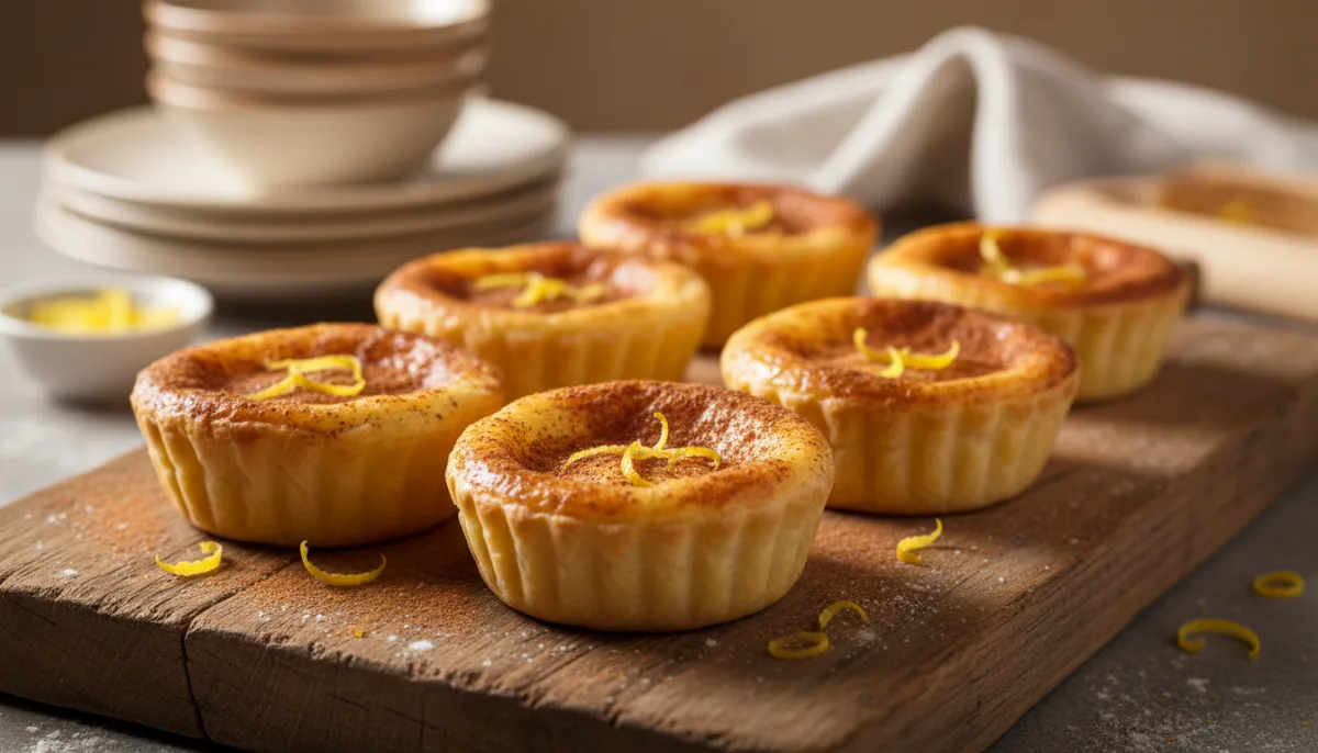 Classic Portuguese Milk Tarts (Queijadas de Leite) with Cinnamon