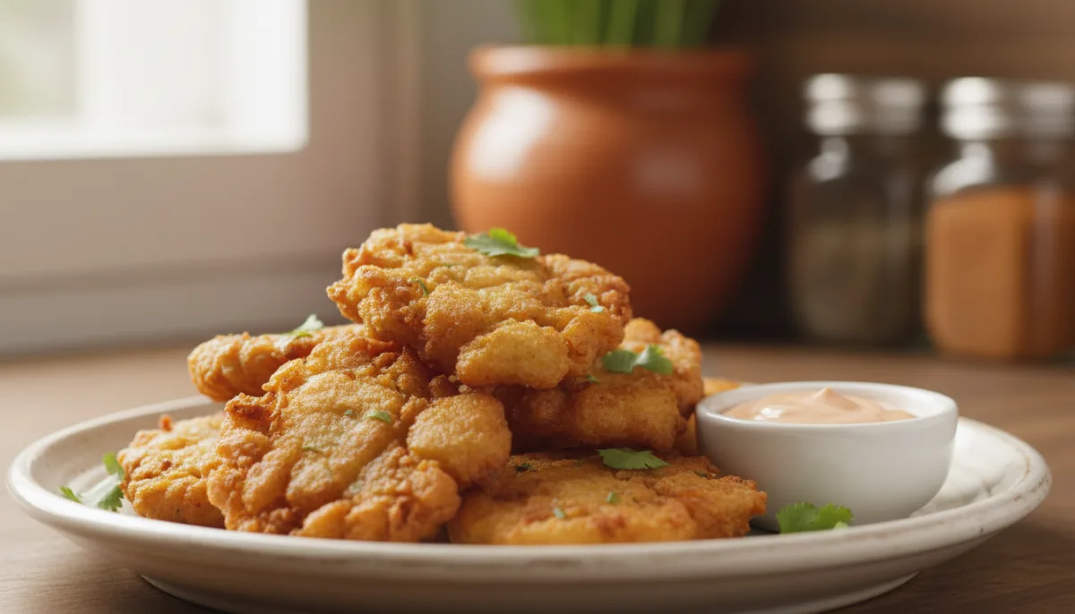 Crispy Puerto Rican Salt Cod Fritters with Tangy Mayo-Ketchup