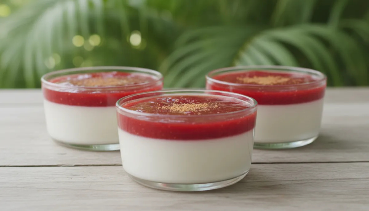 Tembleque de Guayaba y Coco Puertorriqueño