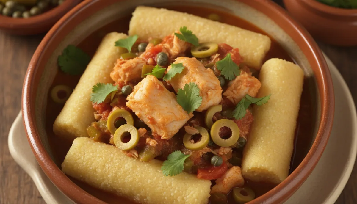 Puerto Rican Guanimes con Bacalao