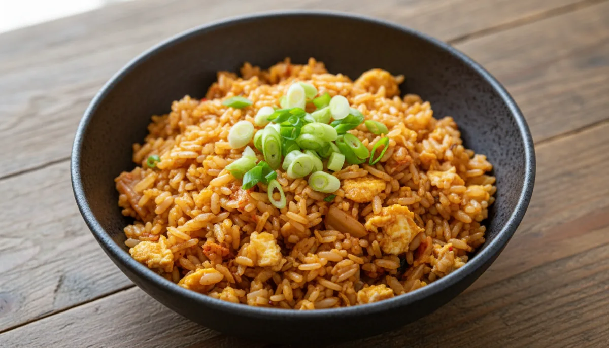 Quick Kimchi Fried Rice with Egg