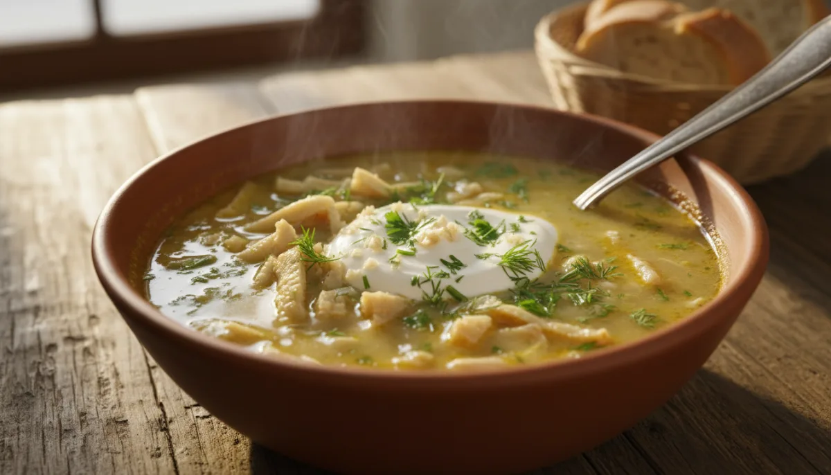 Romanian Tripe Soup with Sour Cream and Garlic (Ciorbă de Burtă)