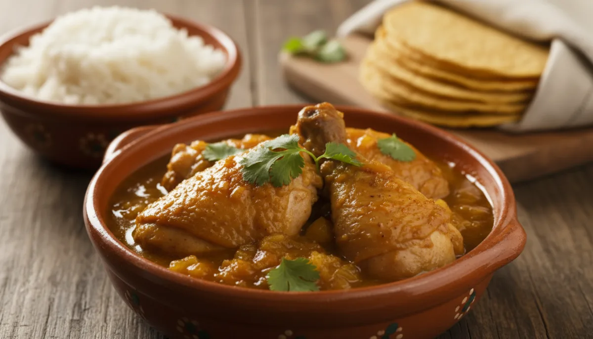 Salvadoran Gallo en Chicha (Chicken in Fermented Pineapple Sauce)