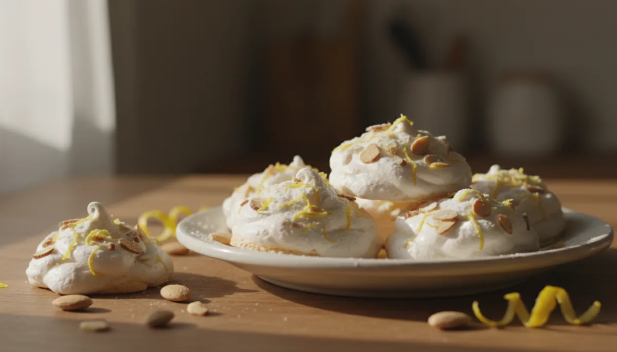 Bianchini: Sardinian Meringue Cookies with Almonds and Lemon