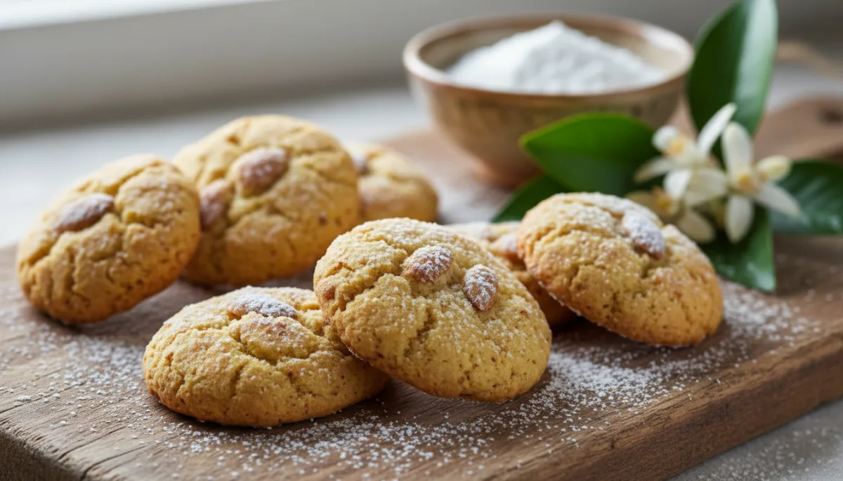 Sardinian Pistoccus: Delicate Almond & Orange Blossom Cookies