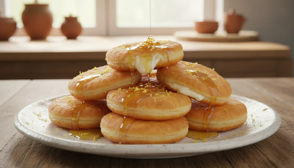 Seadas Sardas: Pastéis Fritos com Mel e Raspas de Limão
