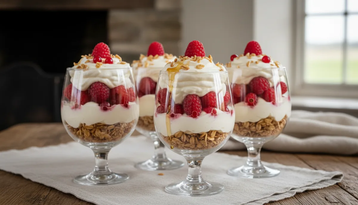 Cranachan Clásico: Un Deleite Escocés de Frambuesas, Avena y Crema de Whisky