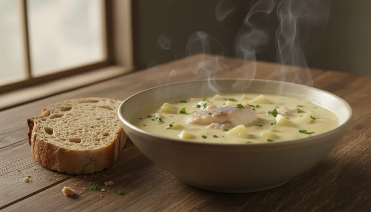 Hearty Scottish Cullen Skink with Crusty Bread