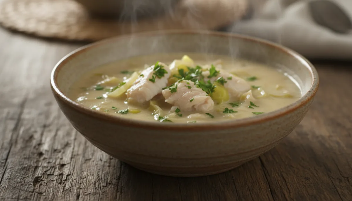 Cullen Skink Skocez me Haddock të Tymosur dhe Preshtë