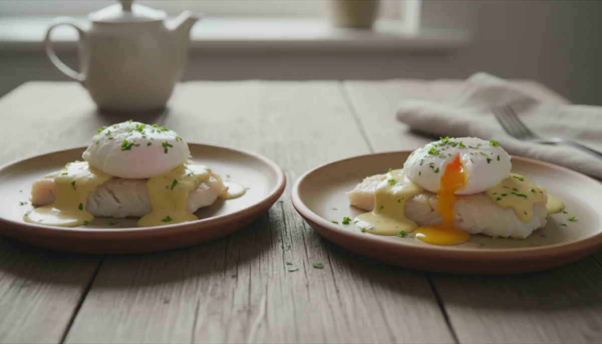Smoked Haddock with Poached Egg and Creamy Mustard Sauce