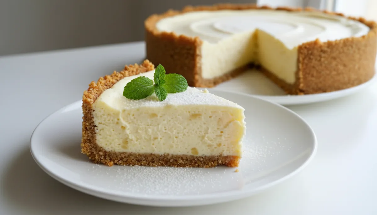 Cheesecake Senegalesa de Baobá e Gengibre com Crosta de Painço