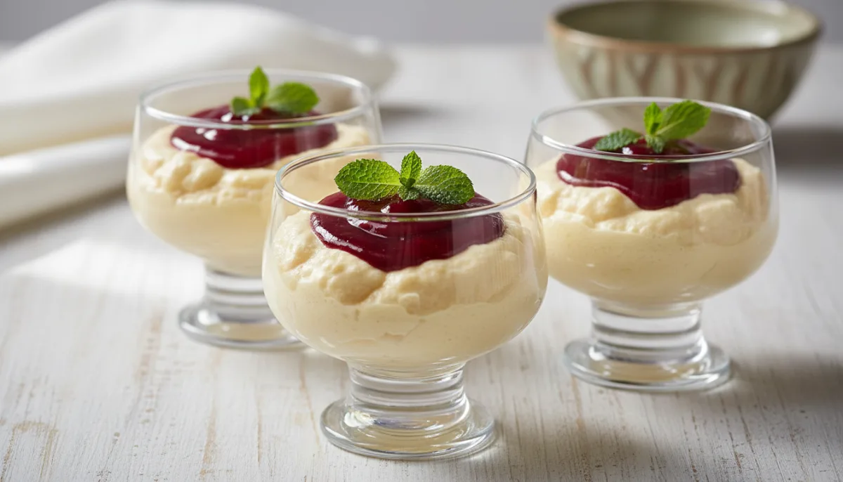 Mousse de Baobab con Jarabe de Hibisco