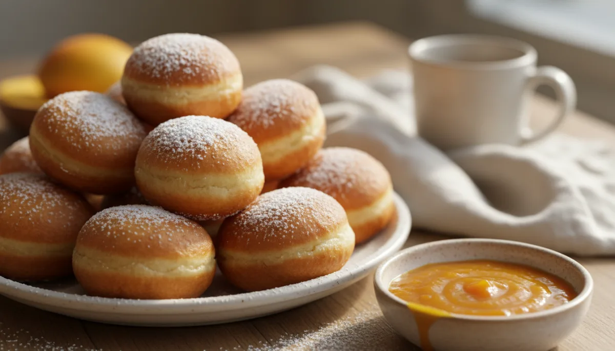 Senegalese Beignets with Mango Dipping Sauce
