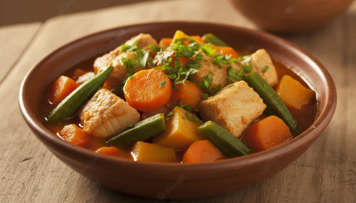 Senegalese Caldou: Fish and Vegetable Stew with Palm Oil