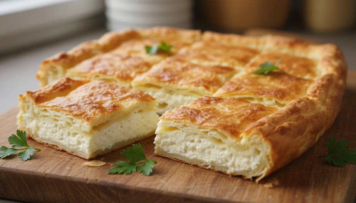 Serbian Gibanica: Savory Cheese and Phyllo Pie