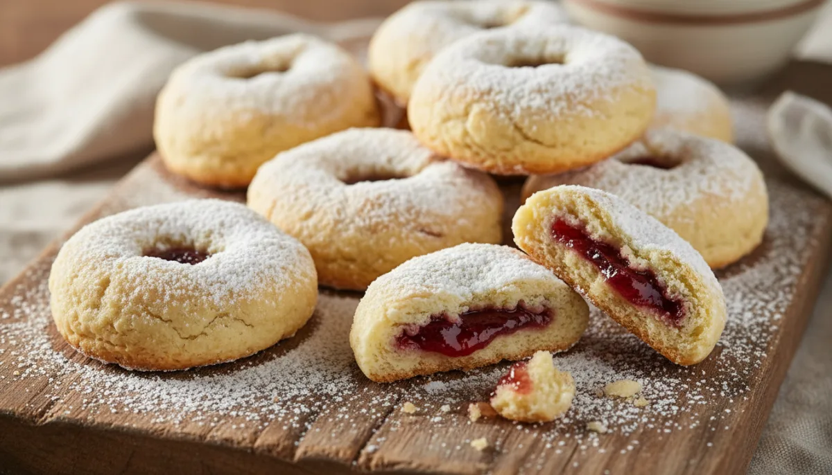 Serbian Salčići (Pork Crackling Cookies) with Jam Filling