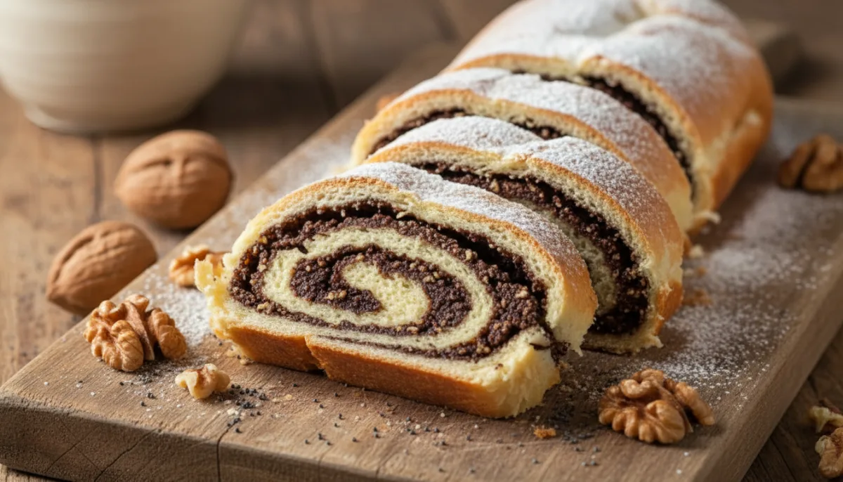 Auténtica Štrudla Serbia de Nueces y Semillas de Amapola