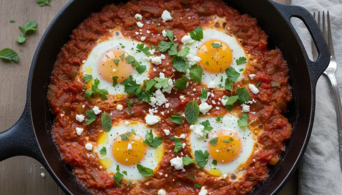 Shakshuka with Feta and Herbs