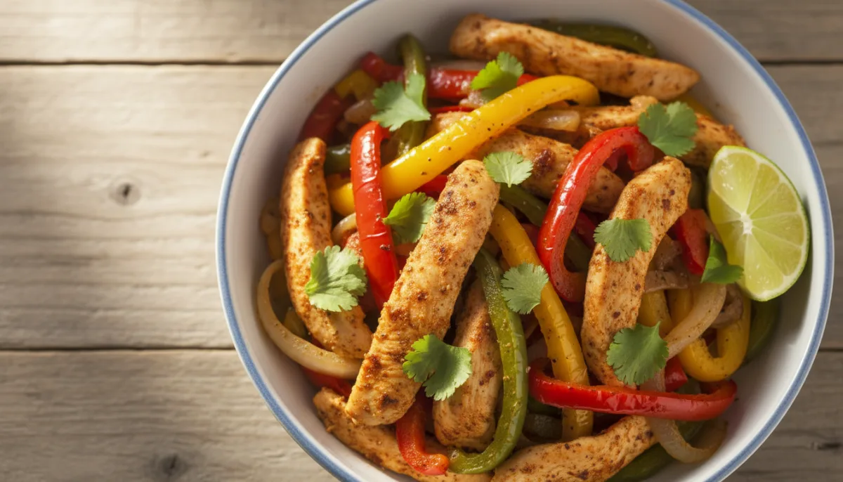 Sheet Pan Chicken Fajita Bowls
