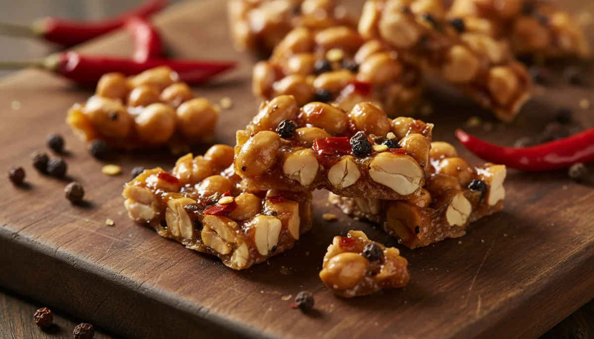 Turrón de Cacahuete Dulce y Picante Estilo Sichuan