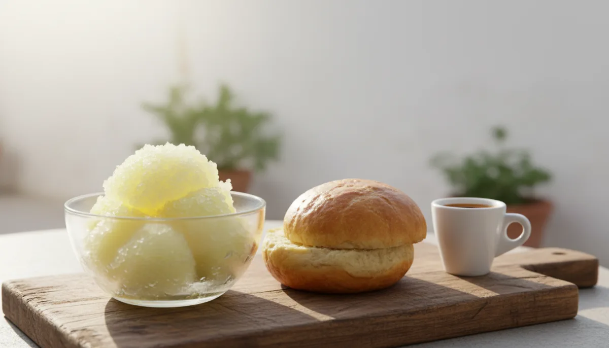 Granita Kafeje Siciliane me Briosh dhe Espresso