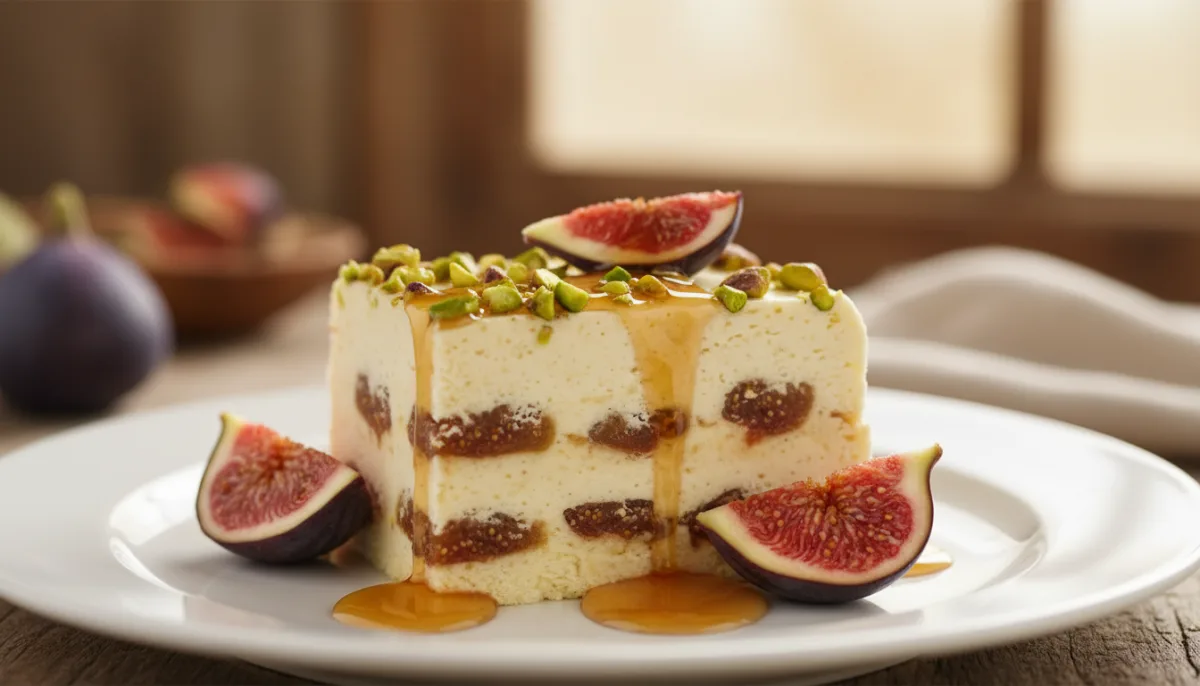 Semifreddo Siçilian me Fiq dhe Mjaltë