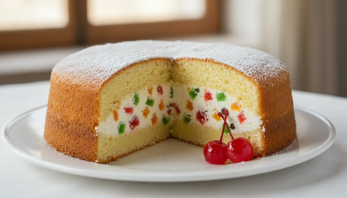 Torta Kasata Siciliane me Rikota dhe Fruta të Kandisuara