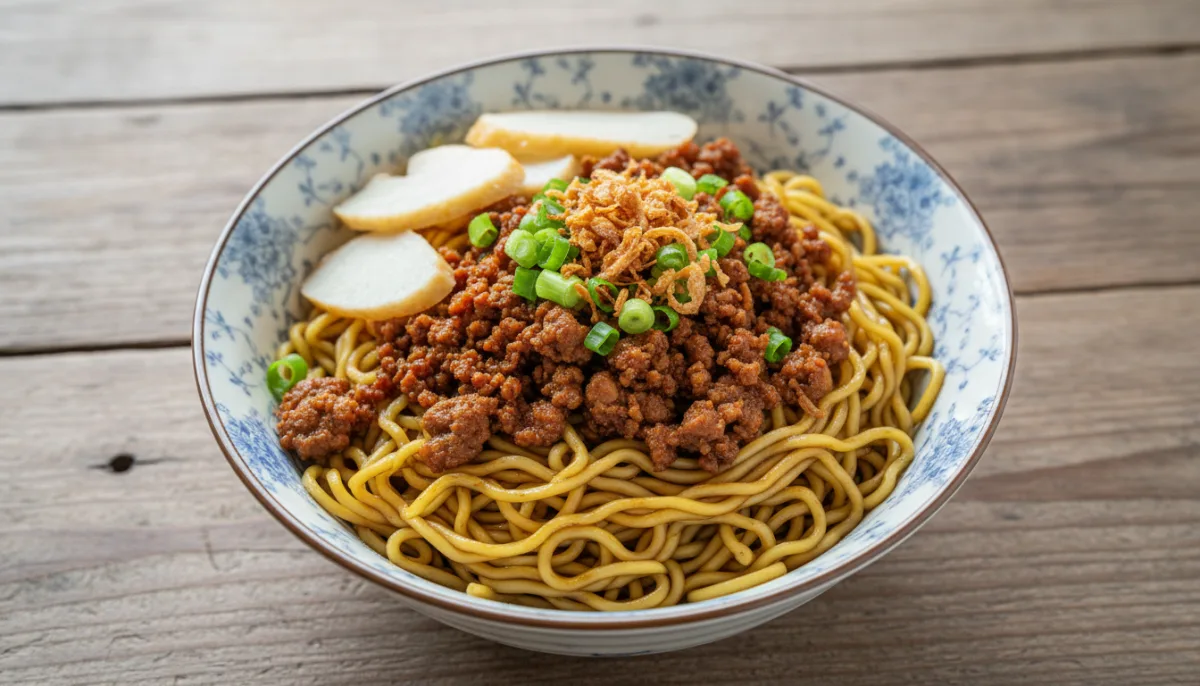 Bak Chor Mee: Autentici Noodles di Maiale Macinato alla Singaporeana