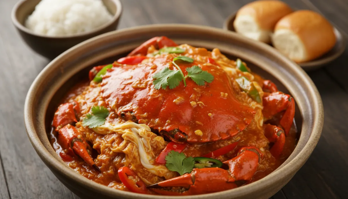 Classic Singapore Chili Crab with Sweet & Spicy Sauce