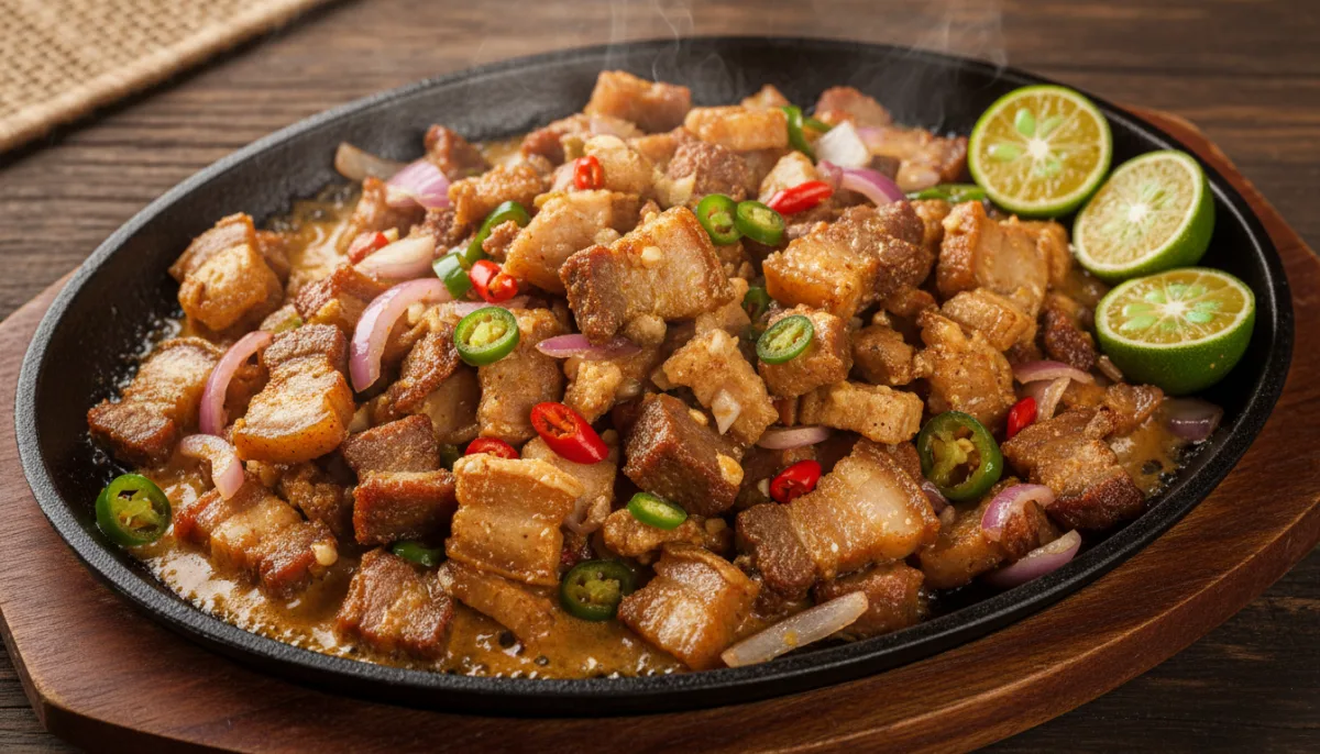 Sisig Derri Skuqur Filipino me Calamansi dhe Spec Djegës