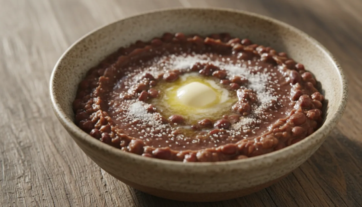 Hearty Somali Cambuulo: Adzuki Bean Porridge with Butter and Sugar