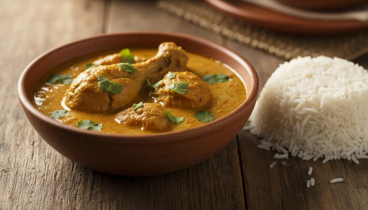 Somali Chicken Stew (Digaag Qumbe) with Fragrant Basmati Rice
