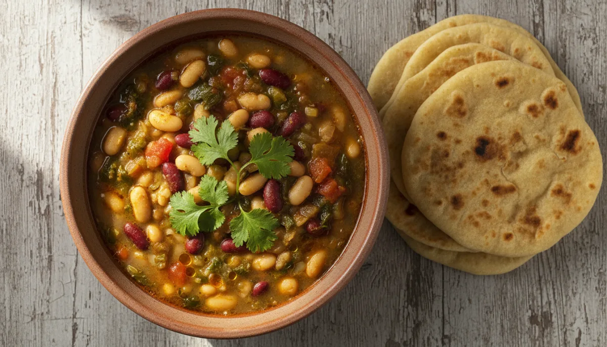 Somali Maraq Digir (Bean Soup) with Chapati