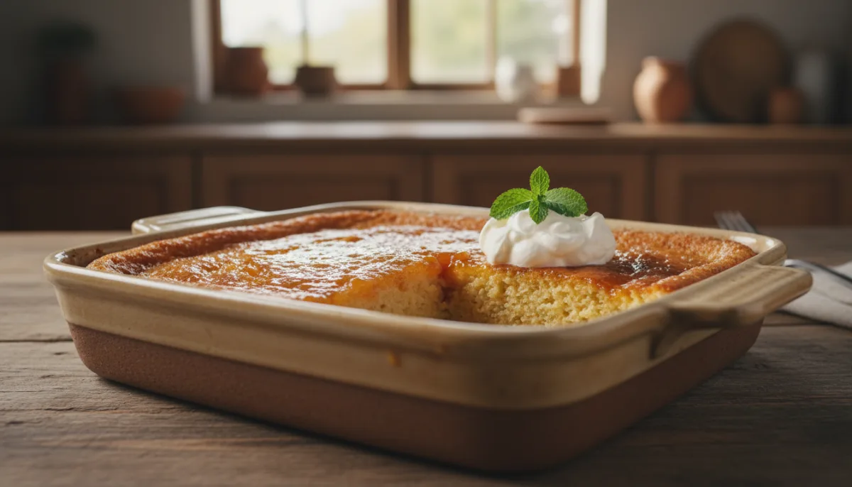 Pudín Malva Sudafricano Clásico con Glaseado de Mermelada de Albaricoque