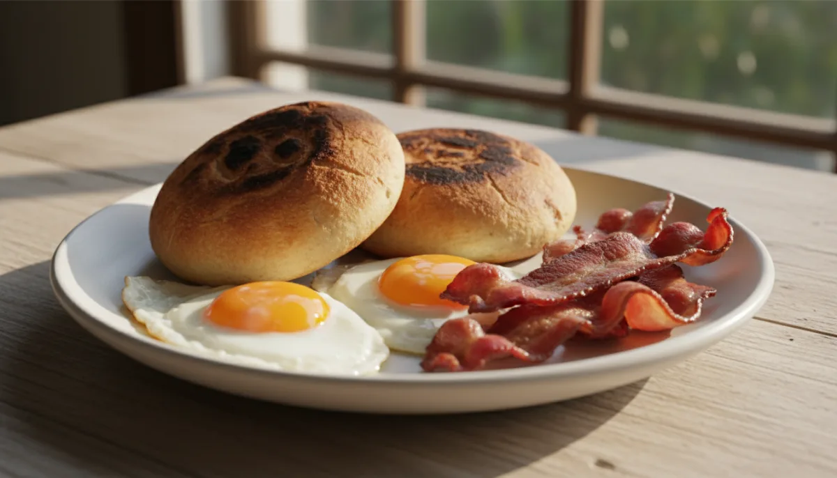Roosterkoek Afrikan i Jugut me Vezë të Fërguara dhe Proshutë
