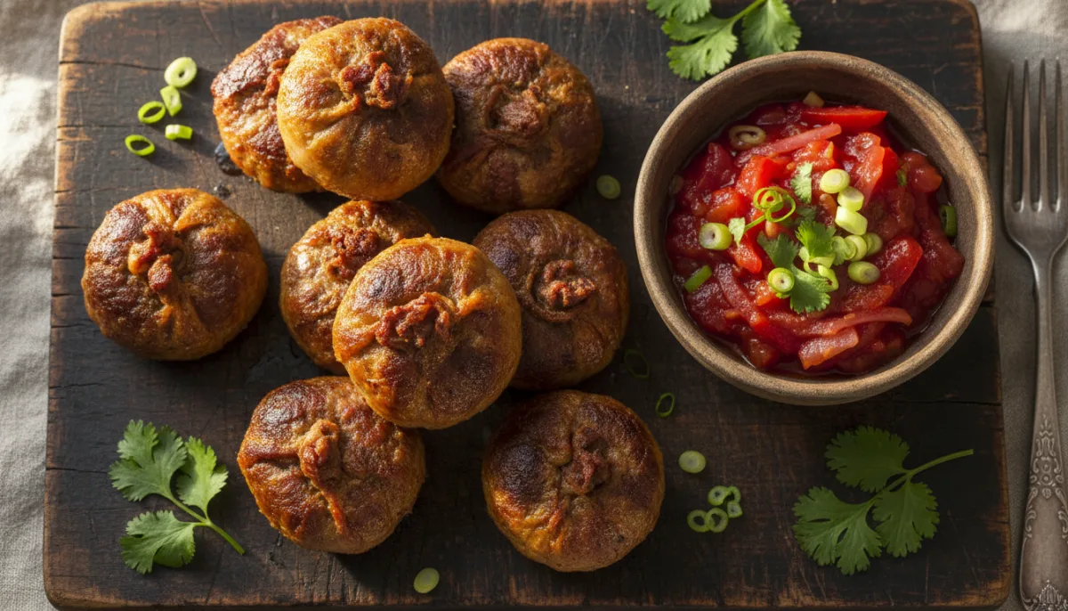 Traditional Skilpadjies with Zesty Tomato & Onion Relish