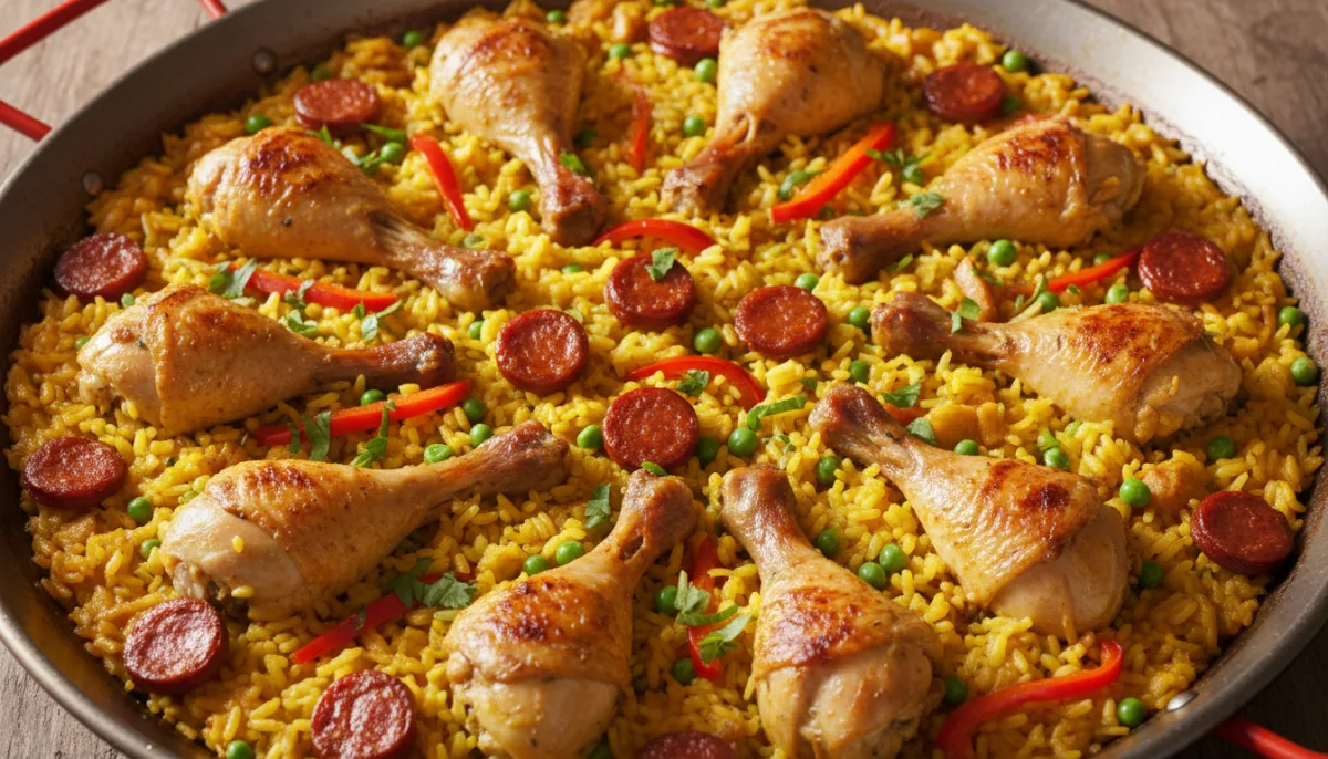 Spanish Chicken and Chorizo Paella
