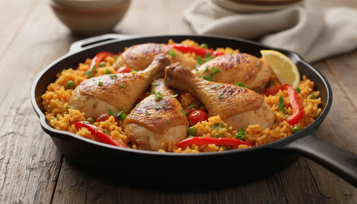 Spanish Chicken and Rice Skillet