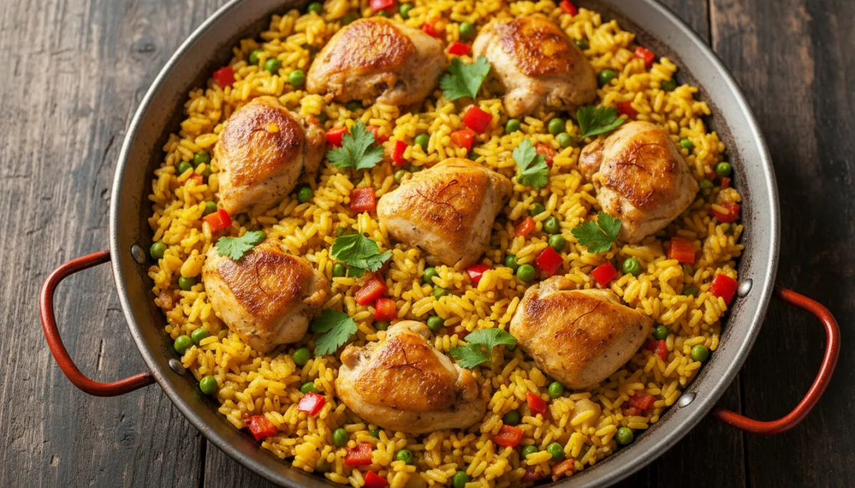 Saffron-Infused Spanish Chicken and Rice