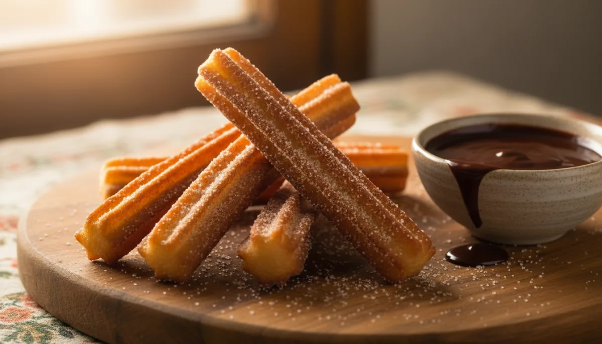 Spanish Churros with Chocolate Dipping Sauce