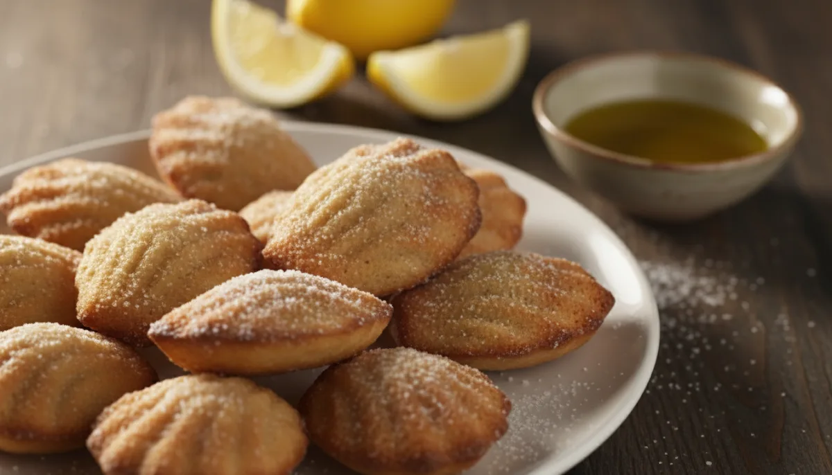 Zesty Spanish Olive Oil Madeleines