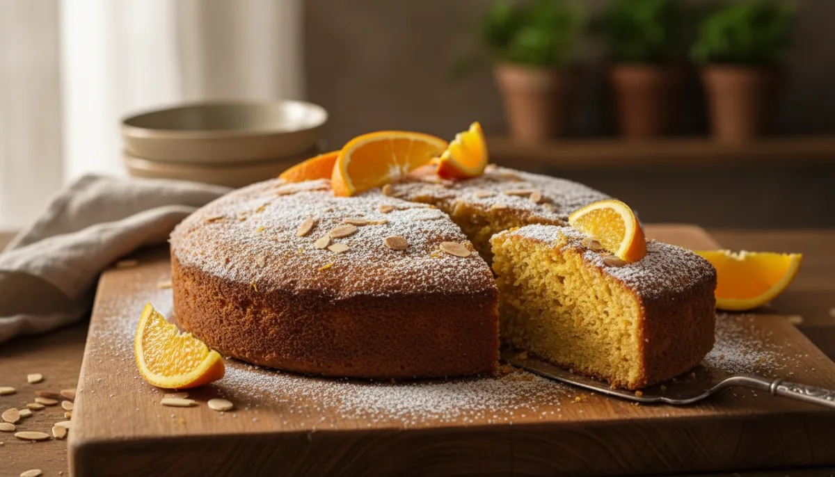 Tarta de Naranja y Almendra Española