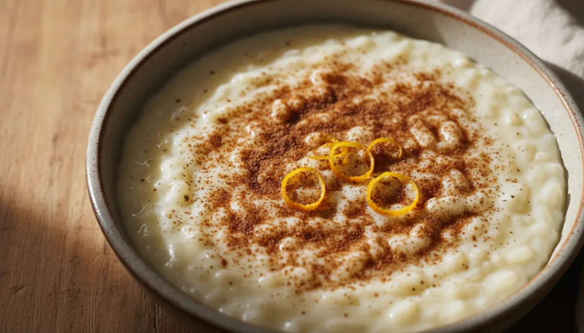 Spanish Orange Blossom Rice Pudding