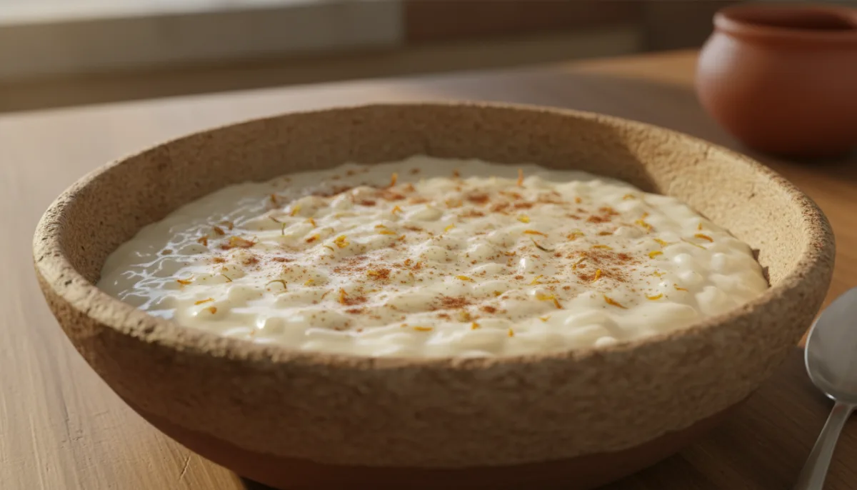 Spanish Orange Blossom Rice Pudding (Arroz con Leche de Azahar)