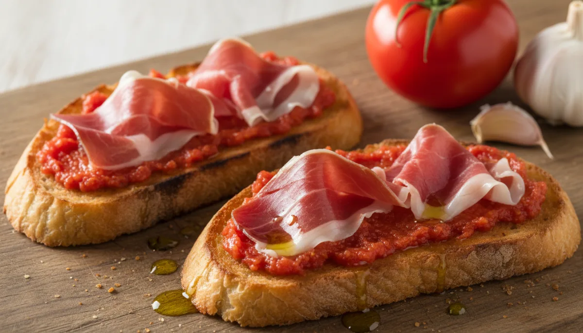Spanish Tomato Toast with Jamón Serrano