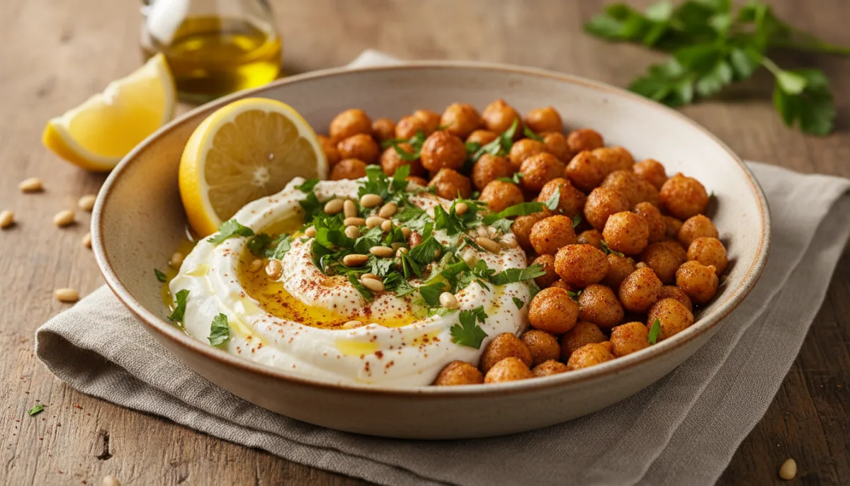 Spiced Chickpea and Labneh Lunch Bowl